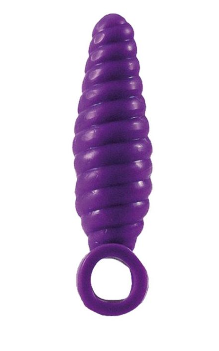 Виолетов анален пенетратор за почетници со прстен